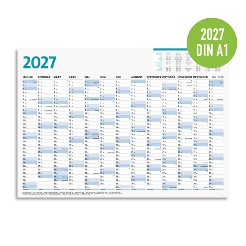 Jahresplaner 2027 din - jahresplaner, a1
