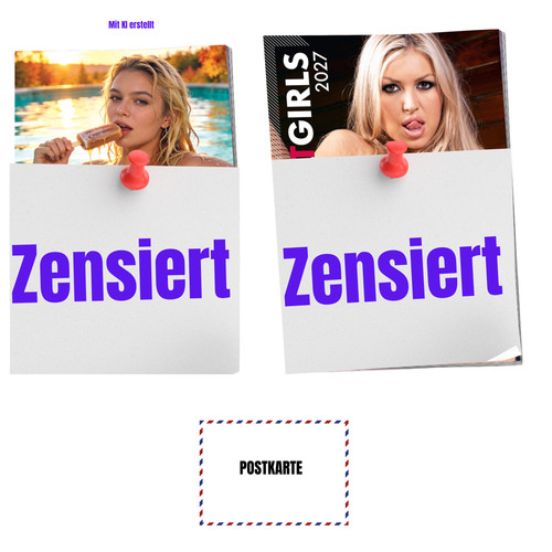 Erotik kalender set girls - erotik, 2-er