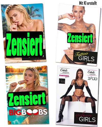 Erotik kalender set pin - kalender, 4-er