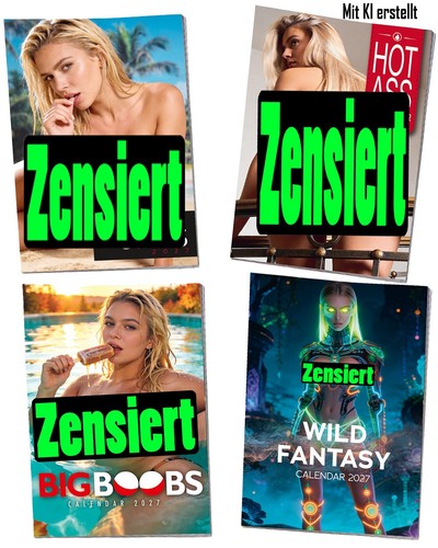 Erotik kalender set pin - kalender,
