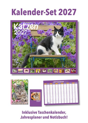 Katzen kalenderpaket 2027 - katzen,
