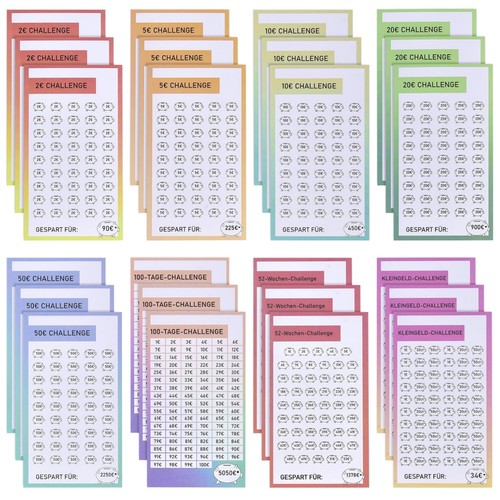 Sparchallenge budgetplaner set - budgetplaner,