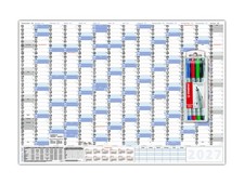 Wandkalender DIN B1 2027 nass