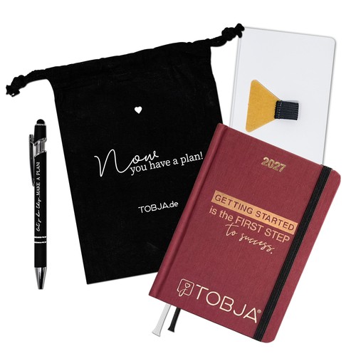 Taschenkalender 2027 rot - taschenkalender,