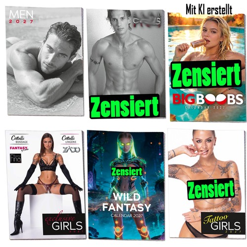 Erotik kalender set pin - erotik, 6-er