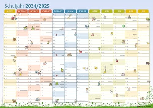 Wandkalender schuljahr 2024 - wandkalender,
