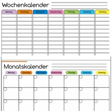 2 Stück  Magnetische KALENDER