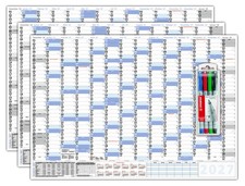 3 Stück Wandkalender DIN B1