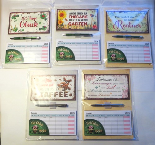 Kalender 2026 schild set - kalender,