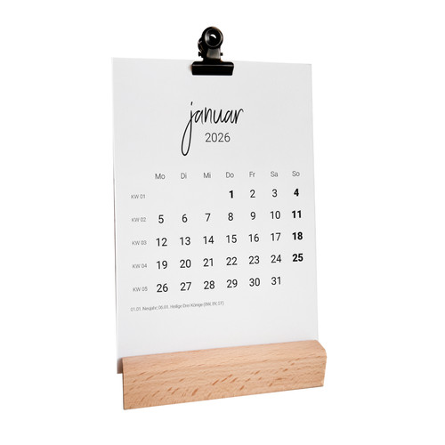 Tischkalender 2026 mit ohne - tischkalender,